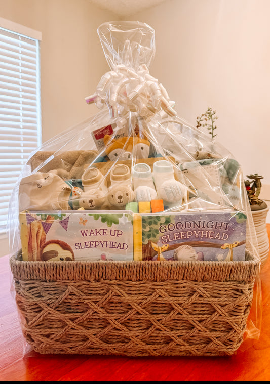 Baby Shower, Welcome Baby Gift Basket