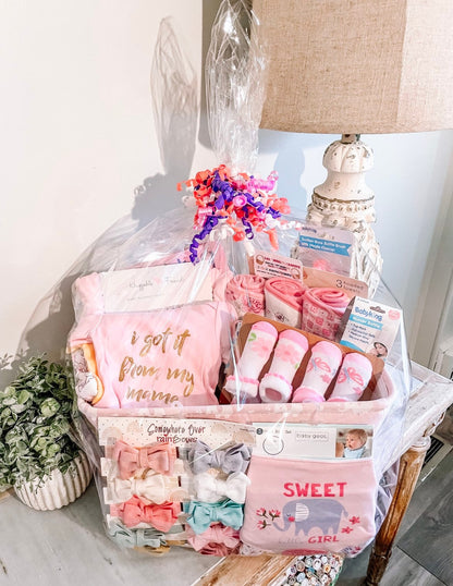 Baby Shower, Welcome Baby Gift Basket